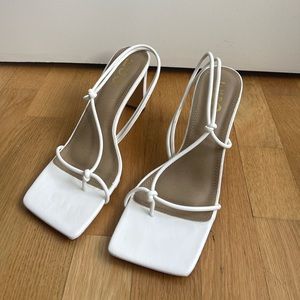EGO SHOES White Square Toe Heel